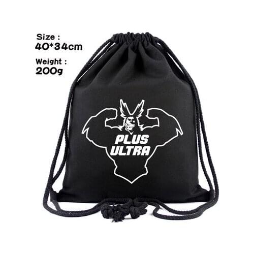 LISM My Hero Academia Canvas Backpacks Anime Drawstring Backpack Casual Bags Knapsack Unisex New