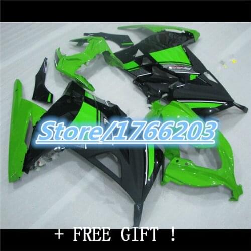 Injection molding Hot Sales,EX300 Ninja Fairings For Kawasaki Ninja 300R EX 300 2013-2015 ABS Bodywork Green Black Fairing Kit