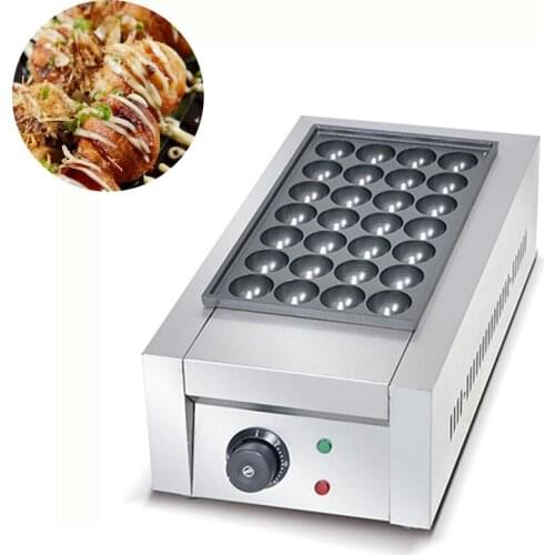 Octopus Balls Machine 220v/110v Electric Snack Roasted Maker Furnace Commercial Veneer Equipment Fish Ball Furnace Machine