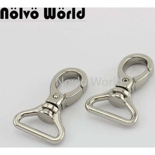 Nolvo World 5-20-100pcs 48*20mm 3/4" metal strap buckle for bags, dog collar lobster clasp snap hook hardware accessories
