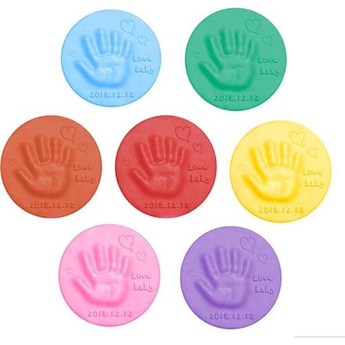 Soft Clay DIY Newborn Baby Souvenirs Hand Print Footprint Non-toxic Clay