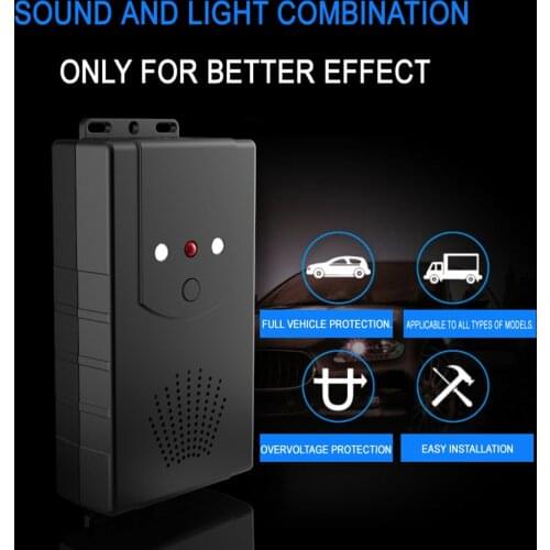 Mouse Rat Repeller 3 Modes Electronic Rodent Car Ultrasonic Deterrent Repellent for Outdoor Personal Car Protection