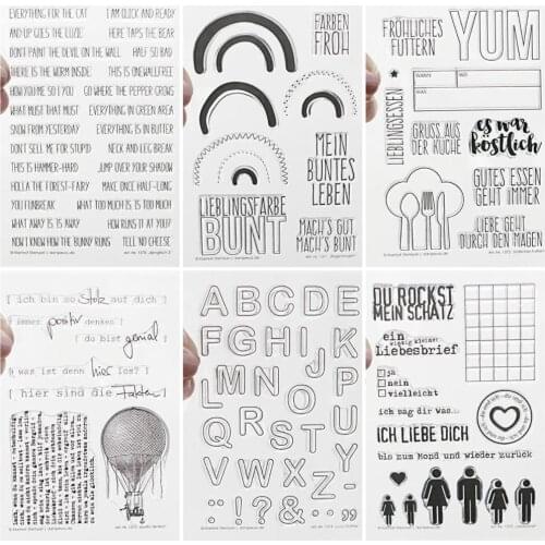 German Clear Stamp/Seal for DIY scrapbooking/photo album Decorative clear stamp sheets A3064