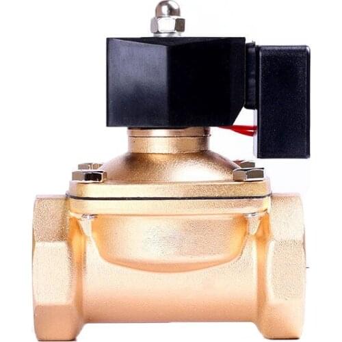 2" Normally Closed Brass 24 Hours Non Hot Energy-saving Solenoid Valve 24V 12V 220V 110V