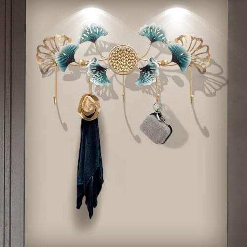 New Chinese Creative Atmosphere, Hook at the Wall and Coat Key Shelves for Entrance Doors, Entrance Decorations