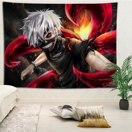 Custom Tokyo Ghouls Printed Tapestries Beach Towel Yoga Mat Blanket Wall decoration Boho Decor Tapestry More Size