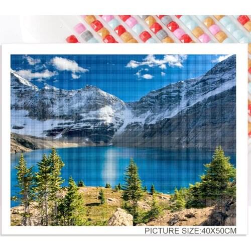 Nature Scenery Diamond Painting Cross Stitch Set Landscape 5D Diy Full Diamond Embroidery Mosaic Wall Art Poster Home Decoration