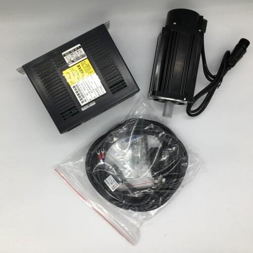 1000W AC Servo Motor Drive with Holding Brake 1KW 4NM 220V NEMA32 80mm Flange 2500R/Min Constant Torque MODbus RS485 RS232