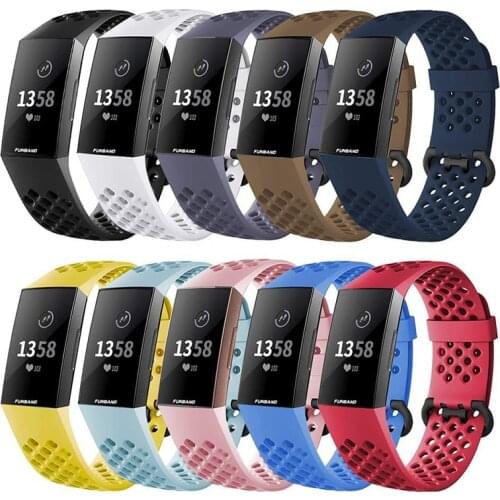 Strap for Fitbit Charge 4 Band Silicone Charge 3 3SE Wristband Waterproof Wristband Bracelet Correa for Fitbit Smart Watch Band