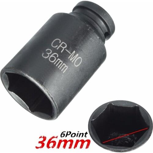 Heavy Duty 36mm Deep Impact Socket 1/2" Drive 6 point Bi-Hex Hub Nut Flywheel