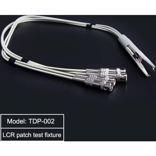 TDP-002 LCR Digital Bridge Meter Universal Four-terminal test clip fixture Kelvin test cable line SMD patch tweezers component