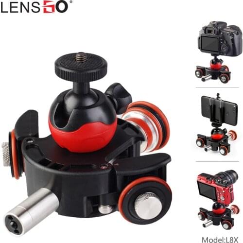 LENSGO Camera Video Track Dolly Motorized Electric Slider Motor Dolly Truck For Nikon Canon DSLR Movie Vlogging Gear Rail System