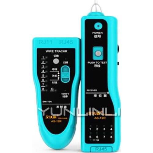 Network Cable Checker Phone Wire Tracker RJ45 RJ11 wire/LAN Cable Tracer Tester For Lan Network Cable AS-12