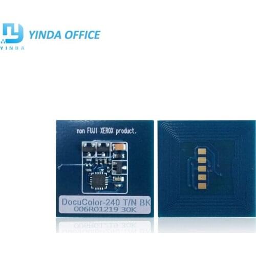Dc250 toner chip for Xerox DocuColor 240 242 250 using in toner cartridge CMYK/set workcentre 7655