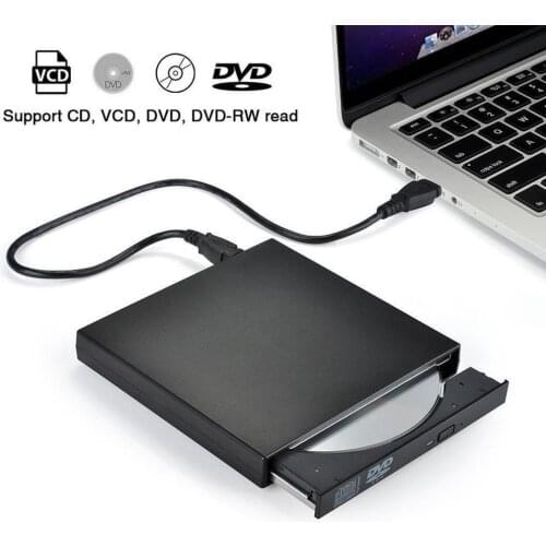 Slim Portable USB 2.0 External Optical DVD/CD-RW Burner Writer Drive For Laptop Desktop Computer For Windows 98/8/10 Mac OS 8.6
