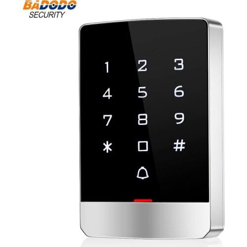 Outdoor indoor use IP68 waterproof metal case touch keypad standalone access controller reader T9 support RFID ID EM/MF IC card