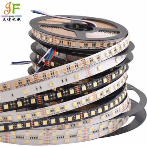 High quality 5M 4 in 1 RGBW Flexible LED Strip SMD 5050 RGB+Cool/Warm White,4 color in 1 Chip, 30/60/72/84/96/120LED/m 12V 24V