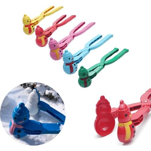 1pc Winter Snowball Maker Tool Sand Mold Snow Ball Maker Outdoor Sport Funny Snowballs Fight Snow-balls Toy Random Color
