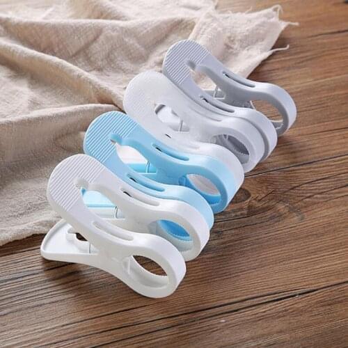 1pcs Hot Sale Newest Plastic Hanger Clips Laundry Clothes Beach Towel Pins Spring Clamp Large Clips Windproof Clothes Clips