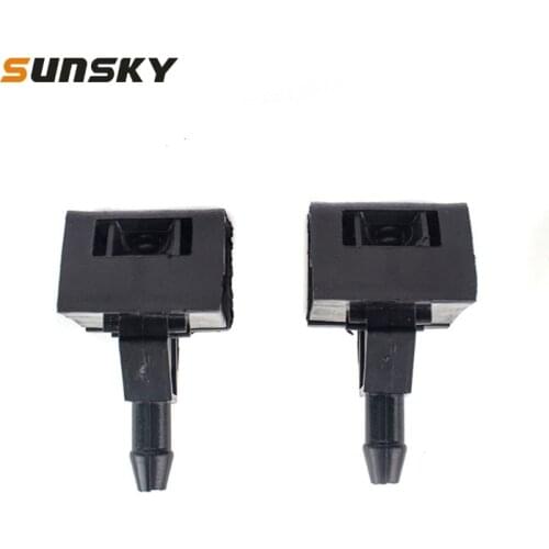 2 PCS Car Front Windshield Washer Wiper Jet Water Spray Nozzle 28932-JD000 for Nissan Qashqai +2 J10/ Dualis +2 2007-2013