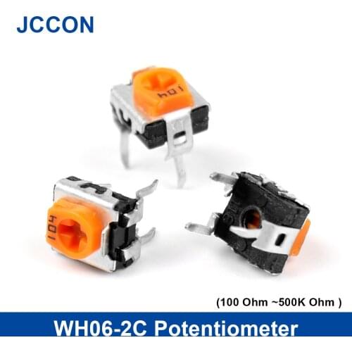 20Pcs WH06-2C 1K 2K 5K 10K 20K 50K 100K 200K 500K 1M 100 200 500 ohm Trimmer Potentiometer Resistors WH06