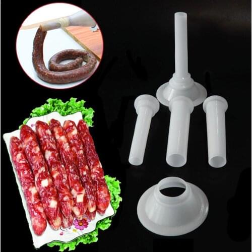 3 PCS/Set Food Grade Quality Meat Grinder Handmade Sausage Stuffing Tube Sausage Maker Stuffer