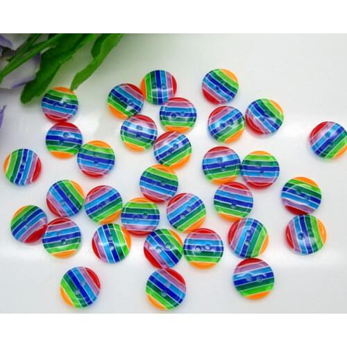 50Pcs Mixed 12mm Resin Round Sewing Buttons For Kids Clothes Scrapbooking Decorative Botones Handicraft DIY Accessories