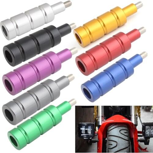 8Colors MotorBike M8 M6 Mount Bike Sport Tail Light Spotlight Bracket LED Headlight Fog Light Mounting Bracket Post Support Base