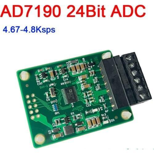 AD7190 24Bit ADC high precision Strain acquisition module / Pressure acquisition module / strain bridge 4.67sps-4.8Ksps