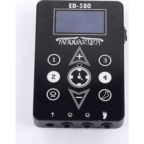 LCD Tattoo Power Supply for Tattoo Machine Needles Foot Pedal Permanent Makeup Eyebrow Lip Eyeliner Microblading Supply Tools