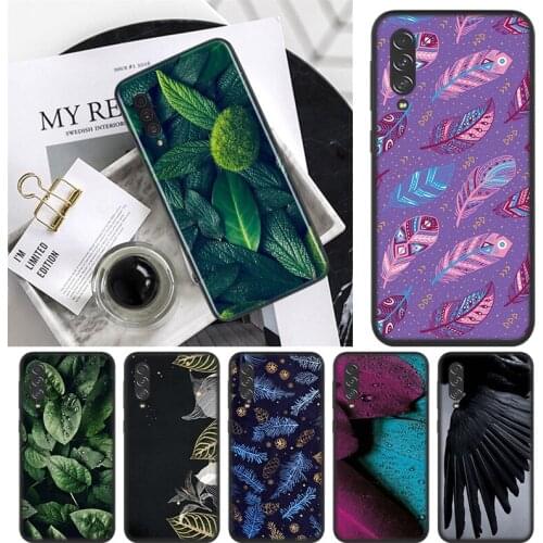 Leaf feather fashion For Samsung Galaxy A90 A80 A70S A60 A50S A50 A40 A40S A30 A30S A20E A20S A10S A10 A2 Phone Case