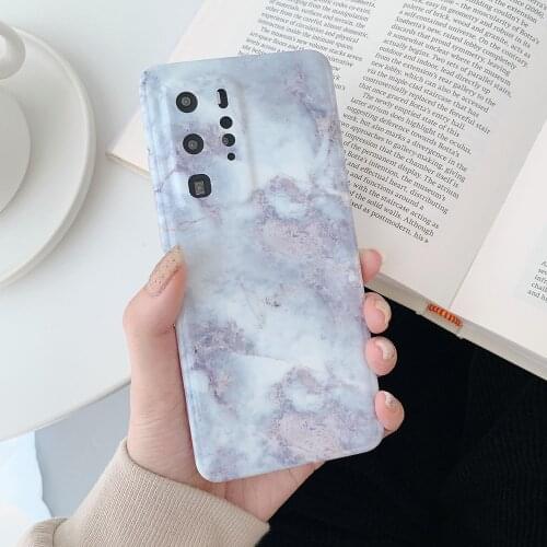 For Samsung S21 Case Gradient Marble Texture Phone Case For Samsung S21 S20 Ultra S10 Plus Note 20 Ultra A70 A50 Soft IMD Cover