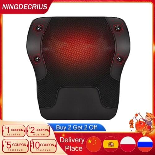 Electric Neck Massager Pillow For The Whole Body Kneading Shiatsu Relief The Pain Car&Home Massage Pillow With EU Adapter Gift