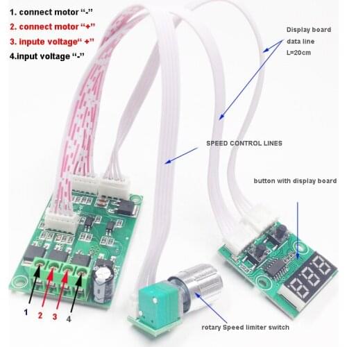 JGY370 DC Worm Gear Motor Motor Speed Regulator Automatic Forward/Reverse Stop Motor Control Board
