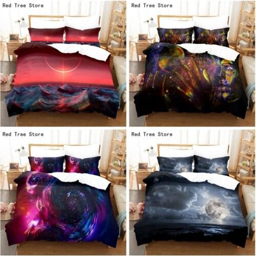 Outer Space Planet 3D Printed Bedding Set Single Double King Queen Size Duvet Cover No Sheet/Blanket Bedspread Kids Comforter