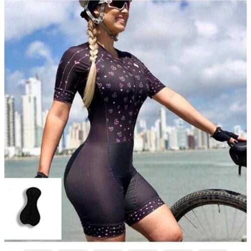 Womens Sexy Black Triathlon Colombia Cycling Clothing Skinsuit Sets Female Clothing With Free Shipping Lycra Elastic Tights mtb