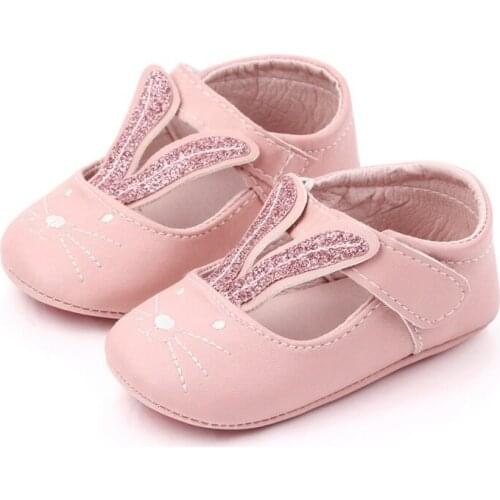 Infant Anti-slip Cartoon PU First Walkers Newborn Baby Girl Shoes Toddler Shoes Kids Footwear Infant Girls Shoes