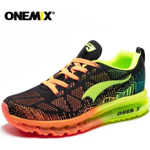 ONEMIX Men Running Shoes Fashion Breathable Mesh Air Cushion Sneakers Women Tennis Shoes Trainers Footwear For Walking Jogging