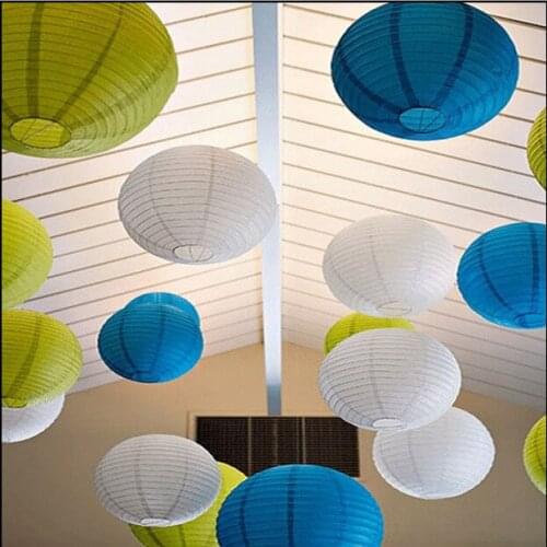 Wholesale 12" (30cm) Round paper lanterns lamps festival wedding /birthday /business party decoration free shipping 100pcs