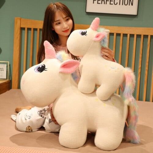 Dreamful Unicorn Plush Toy Fat Unicorn Doll Cute Animal Stuffed Soft Pillow Baby Kids Toys for Girl Birthday Christmas Gift