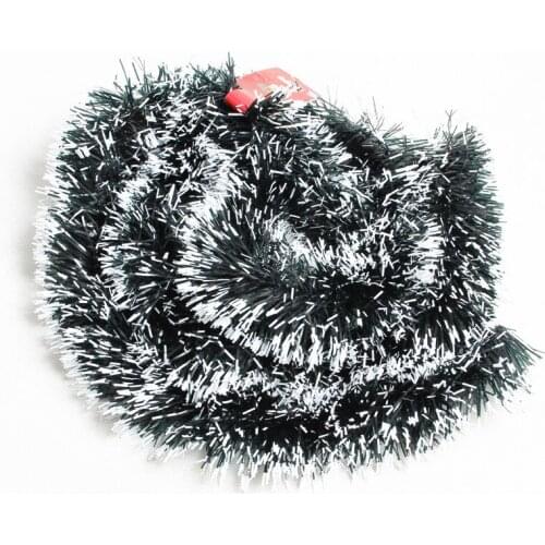 2M Christmas Decoration Tops Ribbon Garland Christmas Tree Ornaments Dark Green Cane Tinsel Party Supplies