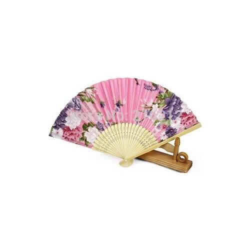 Watercolor painting folding fan Gift small household products wedding gifts