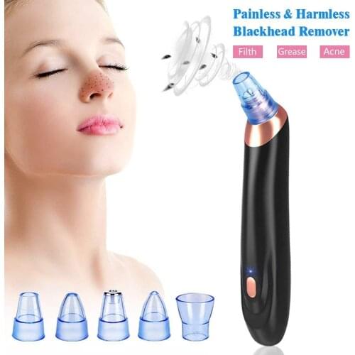 Blackhead Remover Face Deep Nose Cleaner T Zone Pore Acne Pimple Removal Vacuum Suction Facial Pores Cleaner Skin Care Tools