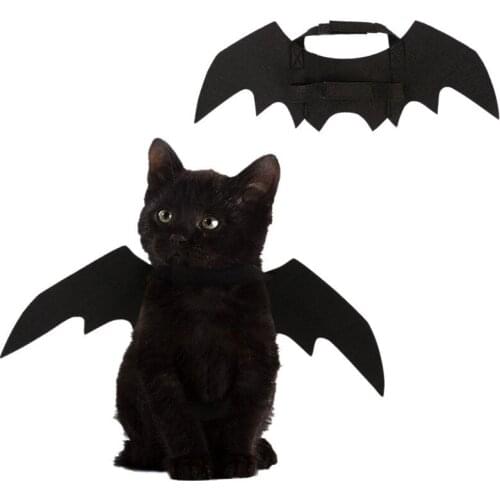 Funny Cats Cosplay Costume Halloween Pet Bat Wings Cat Bat Costume Fit Party Dogs Cats Playing Pet Accessories