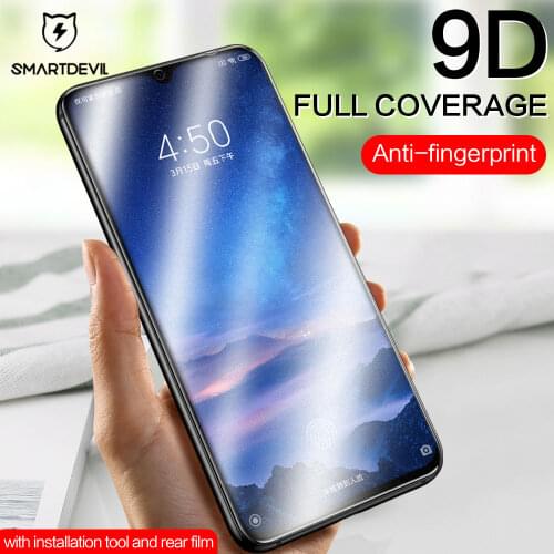 SmartDevil full matte tempered glass for Xiaomi Mi 10 lite Mi 9 pro Mi 8 protective film screen protector 3H curved HD hard film