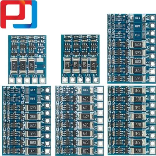 10PCS 3S 4S 5S 6S 7S 8S 4.2v Balance Function Protection Board 66mA Li-ion Lipo Battery Lithium 18650 PULAR Balanced Module