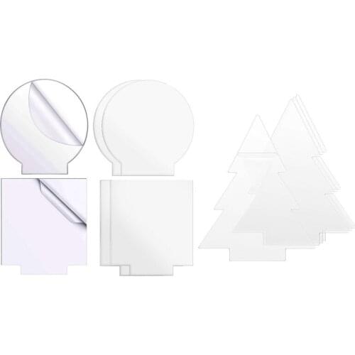 10PCS Acrylic Sheets For Light Base Clear Cast Board For LED Light Base Table Sign DIY Display Project