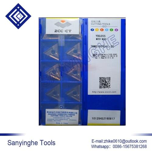 Free shipping high quality 10pcs/lots YBG205 TNMG160404L-ZC cnc carbide turning inserts