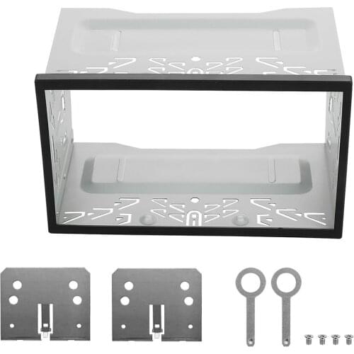 2 Din Double Car Universal Audio Iso Mounting Frame Fixer Dvd Metal Navigation Install Frame Car Interior Replacement Part