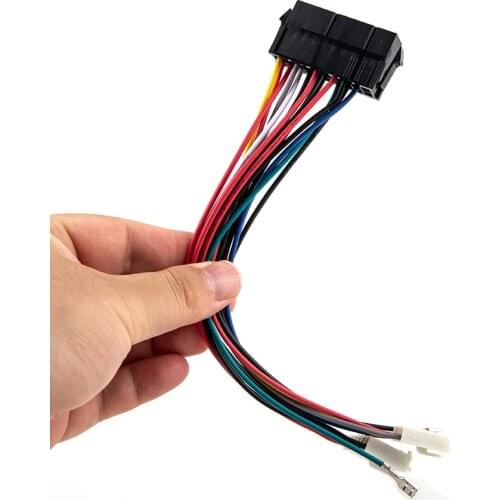 20Pin ATX To 2Port 6Pin AT Converter Power Cable Cord for 286 386 486 Computer